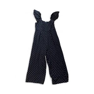 Polka Dot Jumpsuit with Ruffle Sleeves